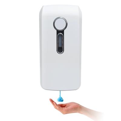 China 1000ml Hotel Liquid Soap Touch Mount Plastic Sensor Foam Soap Dispenser Wall Hand Sanitizer Automatic Less Automatic Soap Dispenser for sale