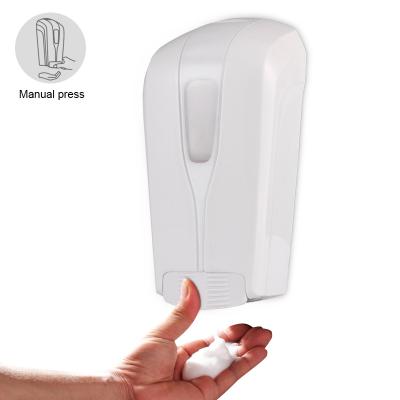 China Wall Mounted Manual Foam Soap Dispenser Hand Liquid Refill Soap Dispenser For Restrooms for sale