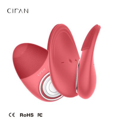 China Private Label Waterproof Sonic Silicone Facial Cleansing Brush Electric Skin Revitalizer Best for sale