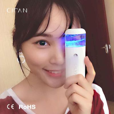 China Mini Handheld Beauty Nano Spray Moisturizer Fresh Nano Facial Steamer for sale