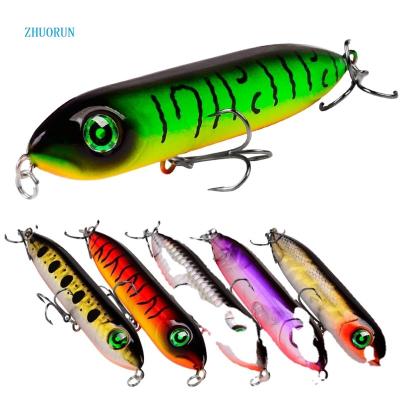 China Outdoor Fish Lure 10.2cm/11.5g ABS Top Water Pencil Lure 10.2cm/11.5g Bait Wobbler Hard Plastic Artificial Hard Water Lure ZHUORUN for sale