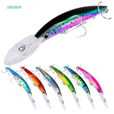 China 2023 ABS Plastic ZHUORUN 2023 New Fishing Tackle 170mm Deep Diving 27g 3D Fishing Lures Eyes Minnow Lures For Trolling Lures for sale