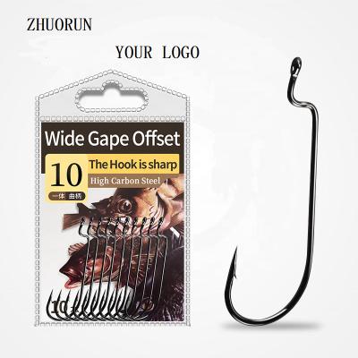 China ZHUORUN CURRENT Hot Selling New Design Freshwater Fishhook Sets Fish Tackle Size #0.5-13 Strong High Carbon Steel Circle Hooks Set for sale