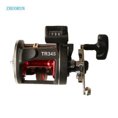 China ZHUORUN New Cast Iron 3.8:1 Straight Reel 2+1BB Fishing Drum Slow Jig Saltwater Fish Line Line Fishing Trolling Reels For Big Fish for sale