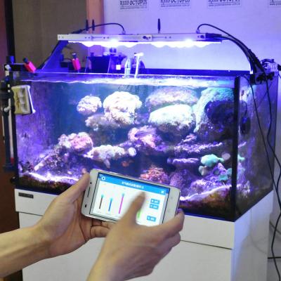 China Aquariu Thunder Dtorm LED Marine Plant Light WiFi Aquarium Tank Smart Wireless Light for sale