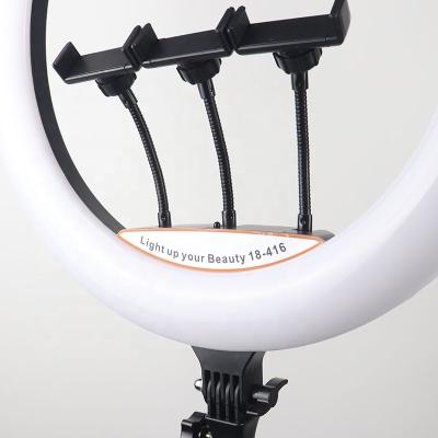 China Junnx PORTABLE 14 18 Inch Soft Photography Makeup Ring Light Lamp Video Dimmable Photographic Lighting For Live Streaming for sale