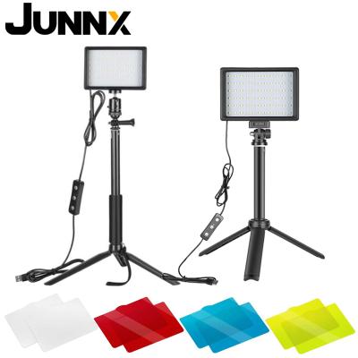 China Mini Junnx OEM Photographic Studio LED Video Light Live Stand Fill Light Tripod Stand Lighting 5600K for photogrpher for sale