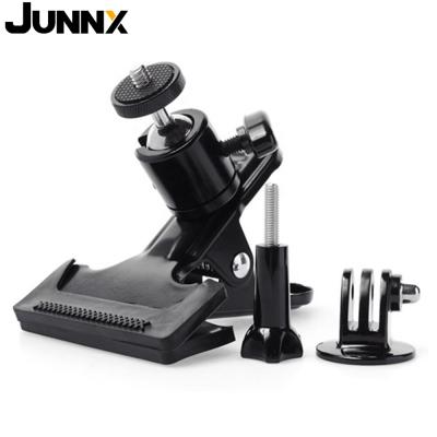 China Customization Accepted Junnx Camera Mount Clip Clamp Bracket Mount Ball Head 1/4 Screw With Camera Tripod Adapter For Instant Light Stand for sale