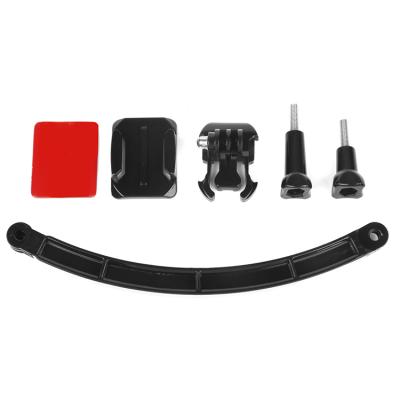 China PC Helmet Extension Arm Kit With Sticker+Screw+Rod+Active Outdoor Low Base For Gopro Hero 9 8 7 6 5 YI Sjcam for sale