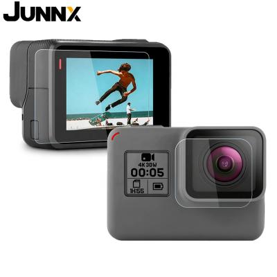 China Hot Anti-fingerprint Junnx Tempered Glass Screen Protector For GoPro Hero 10 Ultra-thin Black Lens 9 8 Protective Glass Film for sale