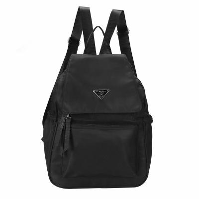 China Yuhong Customized Logo Large Capacity Waterproof Backpack Student Out Door Travel Shoulder Bag Black Women Backpack for sale