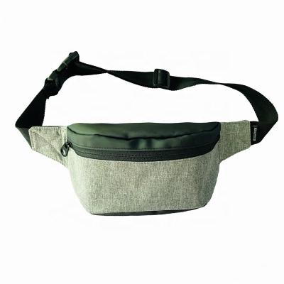 China Water Proof Yuhong Factory New Fashion Large Capacity Waist Bag Fanny Pack Gray Bum Waist Outdoor Travel Bag for sale