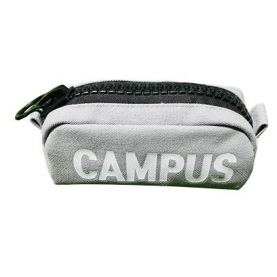 China Schools & Offices Yuhong Pencil Bags for Students School Bag Canvas Zipper Large Capacity Boys Stylish Stationery Box Gray Color Fashionable for sale