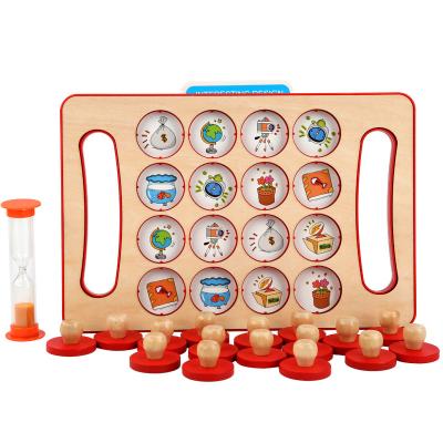 China Hot Selling School Teacher Wooden School Memory Chess Puzzle Game Gift Time Keep Toys For Special Children And Adults for sale