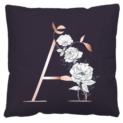 China Black Letter Anti-Static Cushion Cover 45x45 Sofa Cushions Nordic Decorative Throw Pillows Home Decor Polyester Pillow Covers for sale