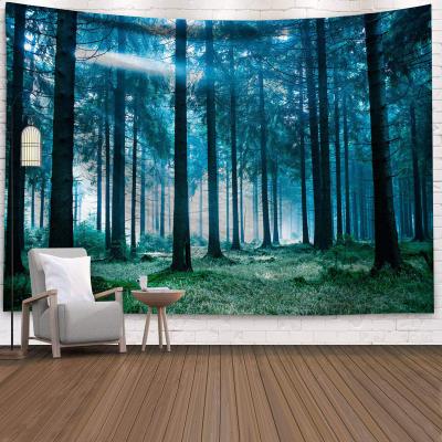 China Art Minimalist Psychedelic Decorative Tapestry Home Decorative Tapestry Mandala Scene Tapestry Natural Forest Yoga Mat Yoga Mat Hippie Bohemian Leaf for sale