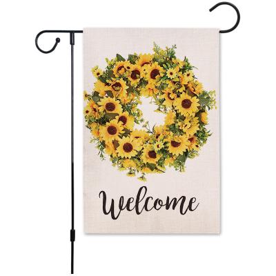 China Health Care Institutes Factory High Quality Cheap Polyester Double Sided Easter Garden Flag Hot Sale Products for sale