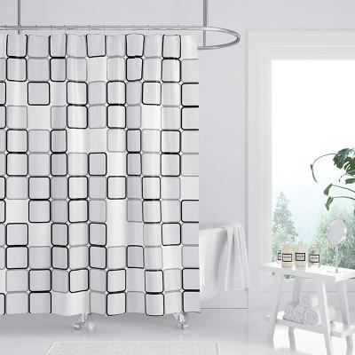 China Sustainable Simple Waterproof Rust Proof And Environmentally Friendly Good Household Bathroom Shower Curtain for sale