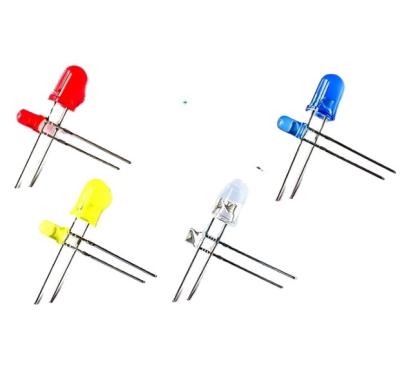 China In line led lamp 3mm 5MM light f3f5 LED transparent light f3f5 LED 5MM red blue green yellow purple color 5mm for sale