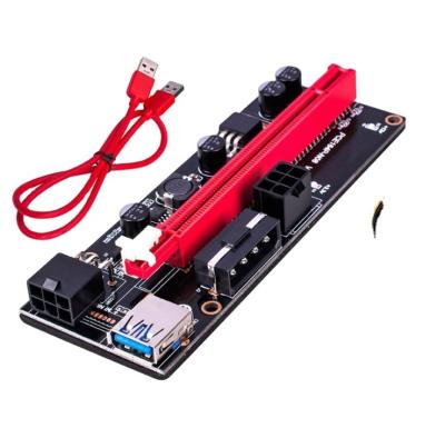 China Taijin Pcielx+PCEA VER009 to DC Line Adapter VER009S Black Diamond Power Supply 16x Dual 6pin Video Card Extension for sale