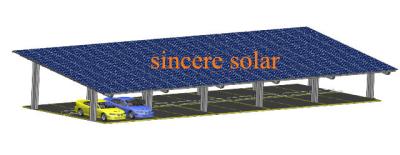 China Double Rows Double pole Solar Carport Mounting System for sale