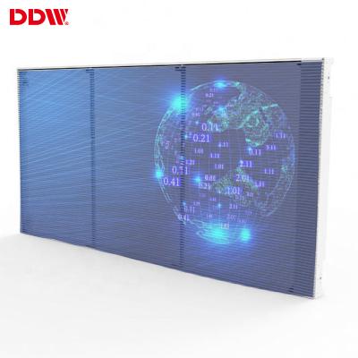 China Transparent led display used for activity display curtain wall glass transparent led display for sale