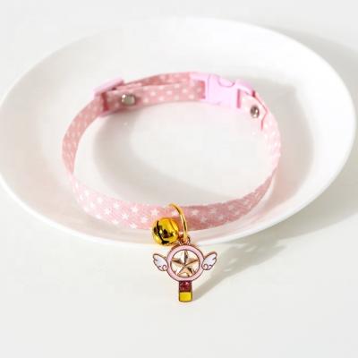 China Cute Sustainable Hot Sale Recycle Pet Products Dog Collars Cotton Comfortable Colorful Pet Collar For Cats for sale