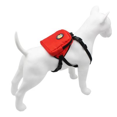 China Viable Outdoor Travel Dog Harness Backpack Pet Bag Carrier Vest Harness Leash for sale