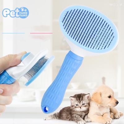 China Viable Wholesale Pet Grooming Comb Pet Peaktoppets Tool Hair Remover Cleaning Brush For Dog for sale