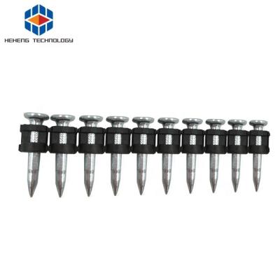 China Flat Assembled Gas Wedges Strip Concrete Nails With Knurling Shank GAS NAILER for sale