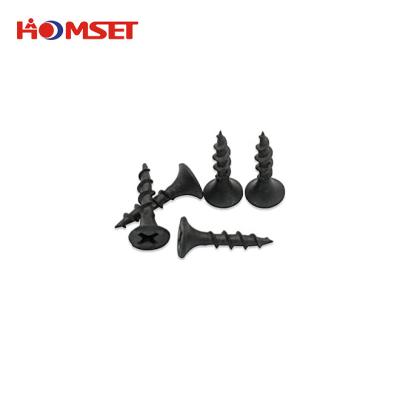 China Black Phosphated And Galvanized Flat Drywall Screw Bugle Head Board Screws Flat Driver Rough Tornillos Thread Countersink for sale