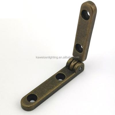 China Modern Customized Variety Shapes & Sizes Solid Brass Side Rail 95 Degree Swivel Brass Metal L Shape Hinge Furniture Part for sale