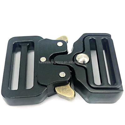 China Wholesale Price Military Military Tongue Tactical Webbing 50mm 2 Inch Belt Slide Security Side Metal Quick Release Buckles Sling for sale