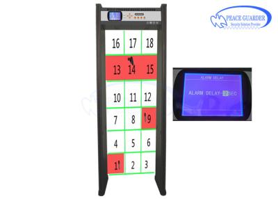 China 110 / 220V Pinpoint Walk Through Metal Detectors Frame For Security Guards Check for sale