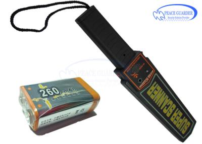 Cina batteria portatile LED/allarme acustico del popolare della bacchetta 9V del metal detector 356g per la ricerca del corpo in vendita