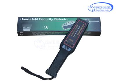 China Detector alerta da varinha do detector de metais da segurança pública, portátil audio 295mm*68mm*28mm da varinha do metal à venda