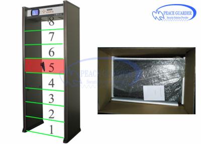 China Detectores de metais da segurança do quadro de porta de PG600M, detector de metais das zonas do corpo completo multi para o metro à venda