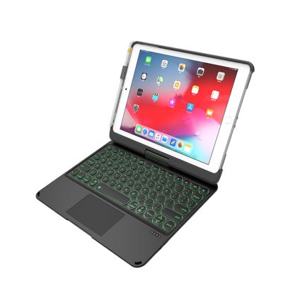 China Fashionable Retro Custom 360 Backlight Neptux Wireless Keyboard With Case For Ipad Pro 9.7 10.2 for sale