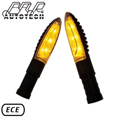 China Retro Led Refit Black Plastic Tail Turn Signal Light Motorcycle Turn Light For Motorbike for sale