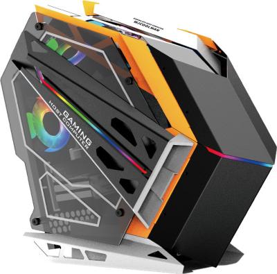 China With Side Panel Micro Window ATX Gaming Case Computer Gaming PC Case ARGB LED Cabinet Computer Chassis Cases For Gamer for sale