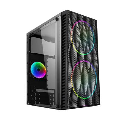 China Single Game Dunao Gaming Case Desktop Case With Left Acrylic Plate On 165 Mini Case Series for sale