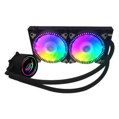 China Computer Case DC 12V Computer CPU Water Cooling Fan RGB Water Cooling Kit DC LED Computer PC Case Hydraulic Bearing Quiet Fan for sale