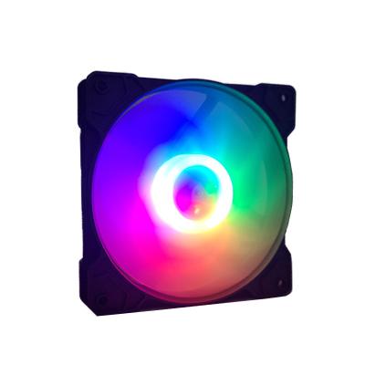 China RGB Support PC Case Fan Magic Square Computer Led/RGB Cooler Automatic Silent FANS pcFan for sale