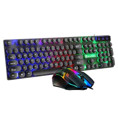 China Best Selling Cheap Backlit Mechanical Set 104 Key OEM Keyboard Gamer Rainbow LED RGB Wired PC Computer Gaming Keyboard for sale