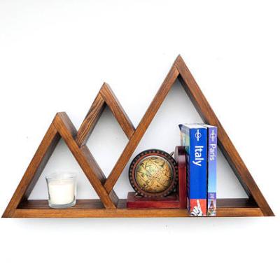 China (Height) Adjustable Adventure Triangle Shelves Mountain Shape Wall Shelf Floating Shelves For Shops for sale