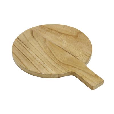 China Eco-friendly Wholesale Wooden Restaurant Tray Decoration Food Piza Wood Hotel Tableware Serving Tray With Handles for sale