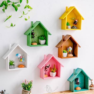 China Wholesale (Size)Adjustable High Quality Home Decorations Container Storage Pine Shelves Wood Wall Home Wall Shelf Design Storage Shelves for sale