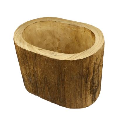 China Nordic Minimalist Style Succulent Flowerpot Garden Crafts Flower Pot Holder Planter Multiple Wooden Wood for sale