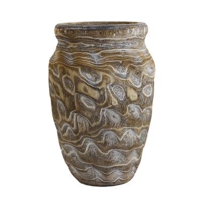 China Wholesale Custom Handmade Wooden Home Decoration Europe Flower Indoor Flower Pots Vases for sale