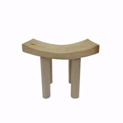 China Minimalist Wholesale Natural Outdoor Furniture Vintage Solid Wood Wooden Stool For Wedding Bathroom Bedroom for sale